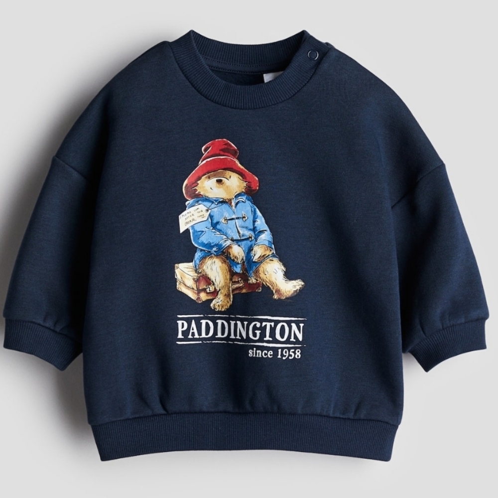 H&M Navy Blue Paddington Kids Sweatshirt